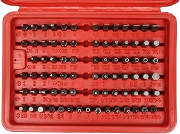Vector Tools Security Bit Set, Chrome Vanadium Steel | 100-Piece Set