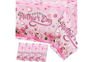 Celebrate Mother's Day with Vibrant Pink Rose Tablecloths