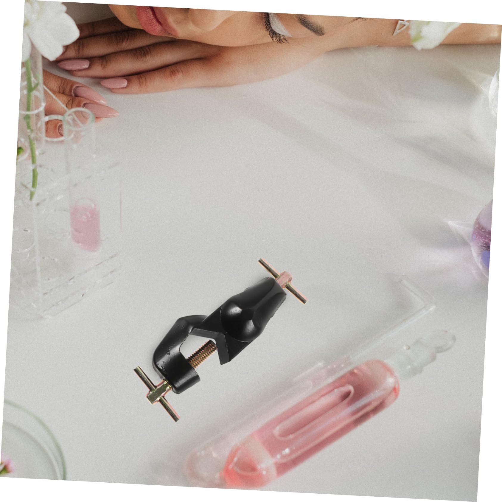 Zerodeko 4 Sätze Zinklegierung Cross Clip Boss-kopf-clip-halter Klemme Für Laborstativ Kreuzklemme Labor-kreuzclip Griffe Pflicht Klemmhalter Für Muttern Laborausrüstung Bakelit 2 Stück * 4