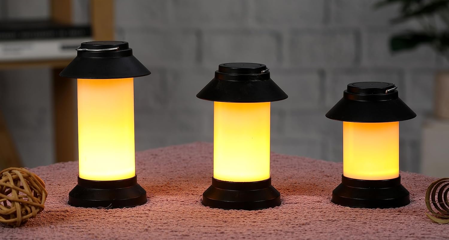 Buy SATYAM KRAFT 3 Pcs Flameless and Smokeless Acrylic Antique LED