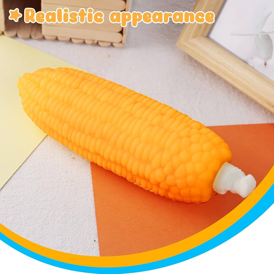 とうもろこし　おもちゃ Amazon | MCPINKY トウモロコシストレスおもちゃ 7インチ リアル