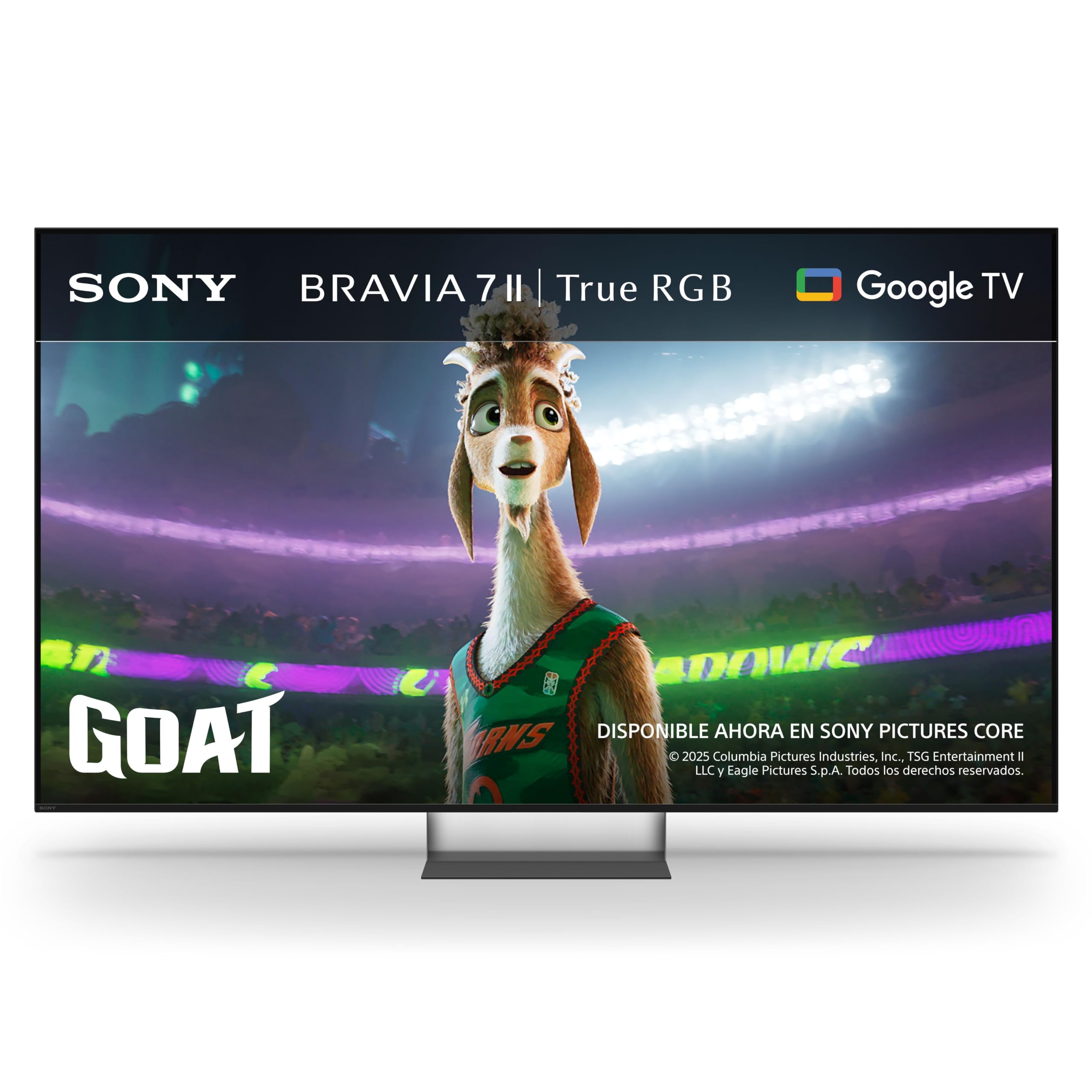 Sony BRAVIA 7 II True RGB 85 Inch TV, 4K Smart TV (Google TV), RGB LED, XR Processor con Tecnología de IA, TV 120hz con Dolby Vision/Atmos, Compatibilidad con PS5, 85XR75M2, Modelo 2026