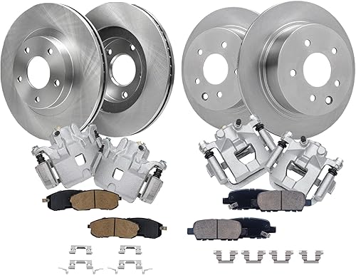 Miniatura 29 de Detroit Axle - Kit de freno trasero para Chevy GMC Suburban Silverado Sierra Yukon XL 1500 Tahoe Escalade 2007-2013 Rotores de freno de disco de