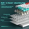 MageGee MK-STAR61 60% Mechanical Keyboard UK Layout, Hot-Swappable RGB Compact Wired Gaming Keyboard with 5-Sided Dyed Keycaps, Pre-Lubed Switches, EVA Silencer Foam, NKRO for Mac/Win (Waves)