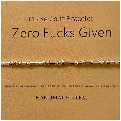 Morse Code Bracelet Adjustable Bracelet Beads on Silk Cord Friendship Inspirational Jewelry Gifts for Her