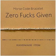 Morse Code Bracelet Adjustable Bracelet Beads on Silk Cord Friendship Inspirational Jewelry