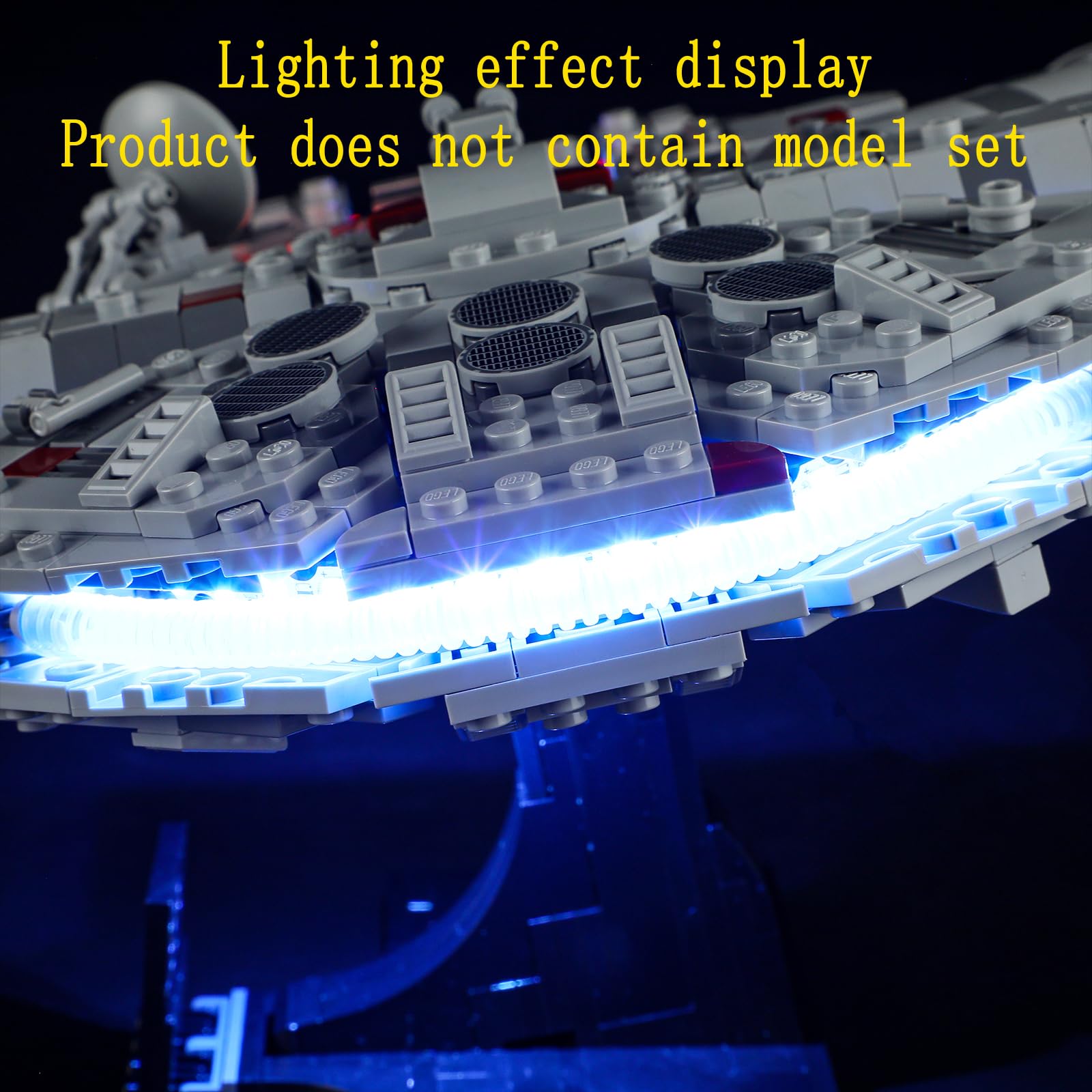 GEAMENT 2024 Kit de Luces LED Compatible con Lego 75375 Halcón Milenario 2024 - Millennium Falcon (Juego Modelo no Incluido)