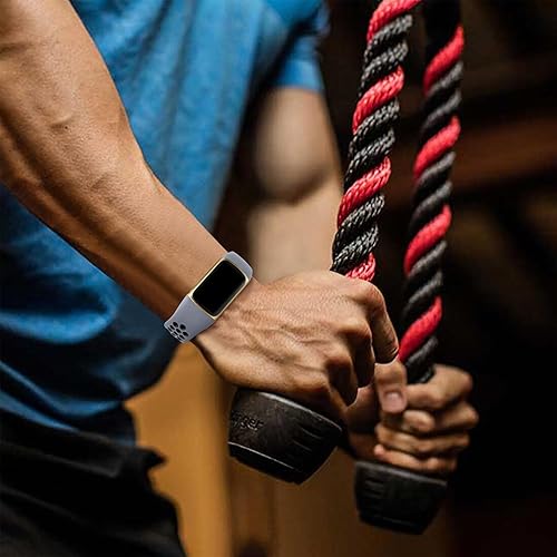 Miniatura 4 de Maledan Compatible con Fitbit Charge 6Fitbit Charge 5 bandas para mujeres y hombres, correa deportiva de silicona suave para Charge 5 y Charge 6,