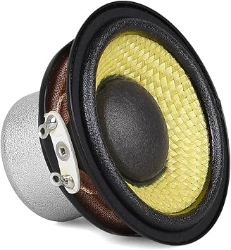 52mm 2 Full Range Speaker 4Ohm 15W High Output Double System with 20 Core Voice Coil No Shock Woven Cone for Home Theater