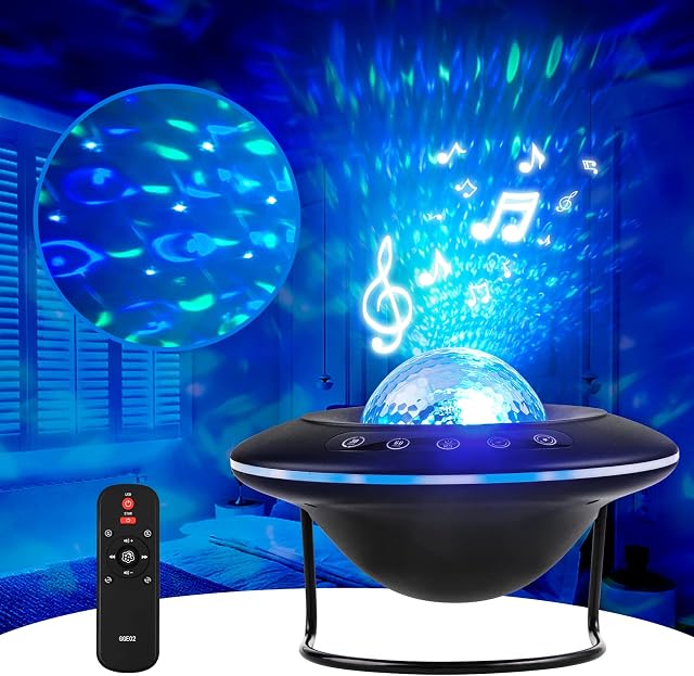 NXENTC Star Projector Light,Bluetooth Speaker Music Night Light Projector,Nebula Lamp with Remote Control and Timing Function,Galaxy Projector Lighting for Kids,Teen,Adult,Home Theater,Bedroom Decor