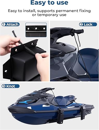 Miniatura 5 de KEMIMOTO Parachoques de barco para acoplamiento, guardabarros de muelle marino para borde recto o esquina, accesorios de montaje incluidos, paquete