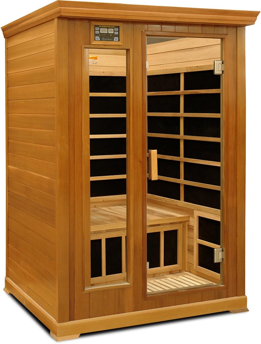 LC200 2-Person Luxury Infrared Sauna in Red Cedar