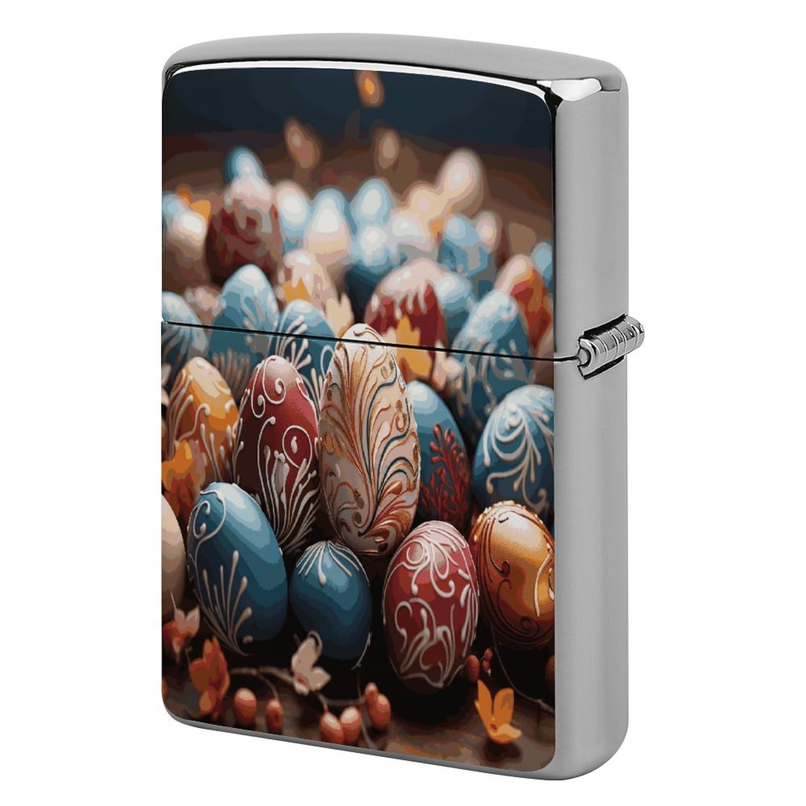 Btcowzrv Style Happy Easter Metal Lighter Case Sleeve Cover Holder