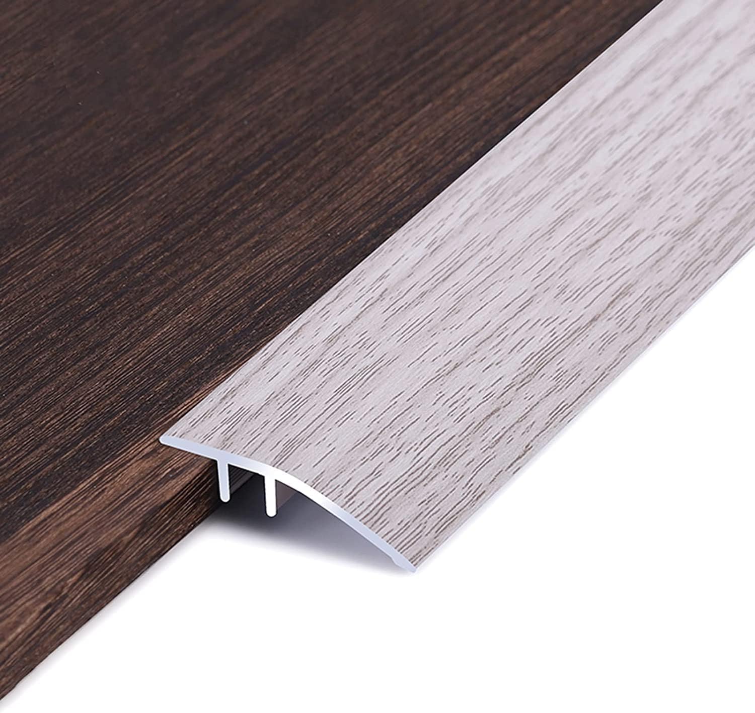 Floor Transition Strip Uneven Floor Transition Strip,Uneven Floor Transition Strip,Aluminum Threshold Strip Fits 1/4" - 3/4",Door Threshold Ramp,Floor to Tile,Lam