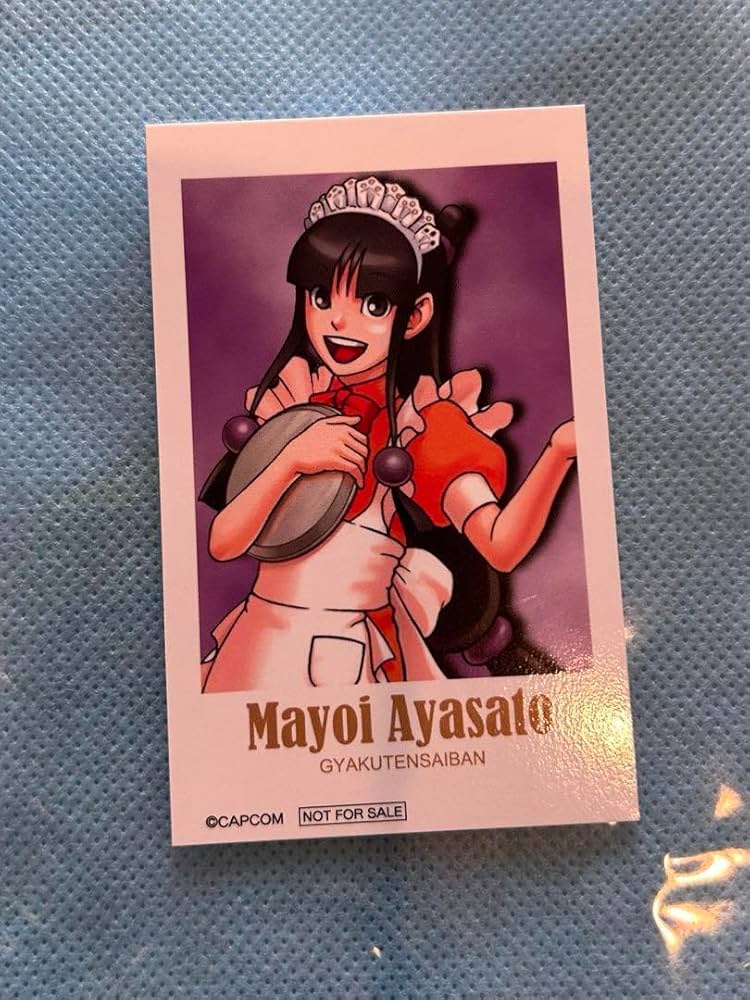 Amazon.co.jp: 逆転裁判 推し活 綾里真宵 チェキ風カード : おもちゃ