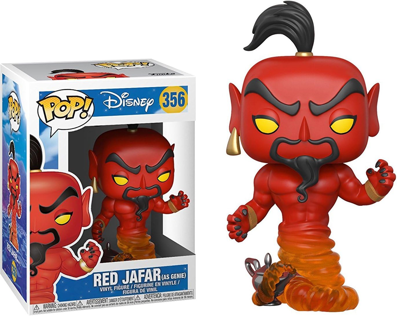 Jafar: Fun ko P o p ! Vinyl Figure Bundle with 1 Compatible 'ToysDiva' Graphic Protector [#356/24403 - B]