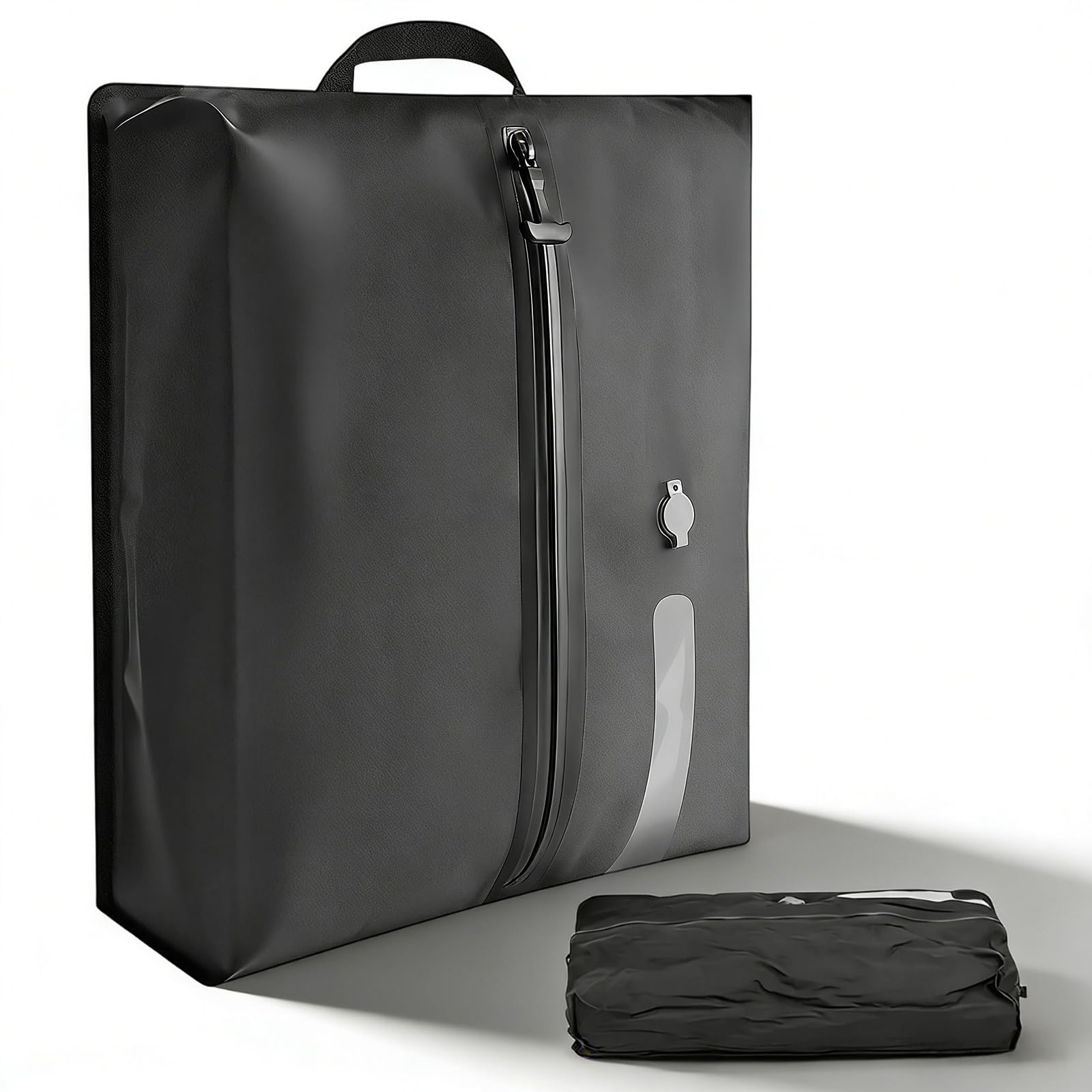 Vacuum Bags for Travel, IP67 Reusable Vacuum Compression Bags Lightweight Storage Bag Space Saver Suitcase Backpack Organizer for Clothes Bedding Luggage (17L)