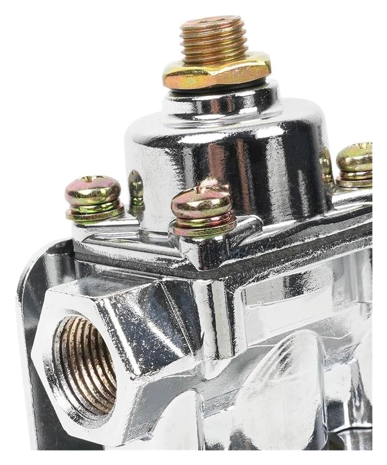 para Holley para Edelbrock 12-804 12-803 4 1/2 a 9 PSI Aleación de Zinc Combustible Presión Regulador Carburador Piezas Puerto NPT 1-4 3/8 pulg Kit Reparación Carburador(12-803) | 12-803