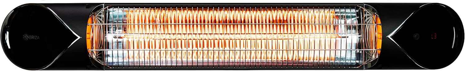 Briza Infrared Patio Heater - Electric Patio Heater - Outdoor Heater - Indoor/Outdoor Heater - Wall Heater - Garage Heater - Portable Heater - 1500W - use with Stand - Mount to Ceiling/Wall : Patio, Lawn & Garden