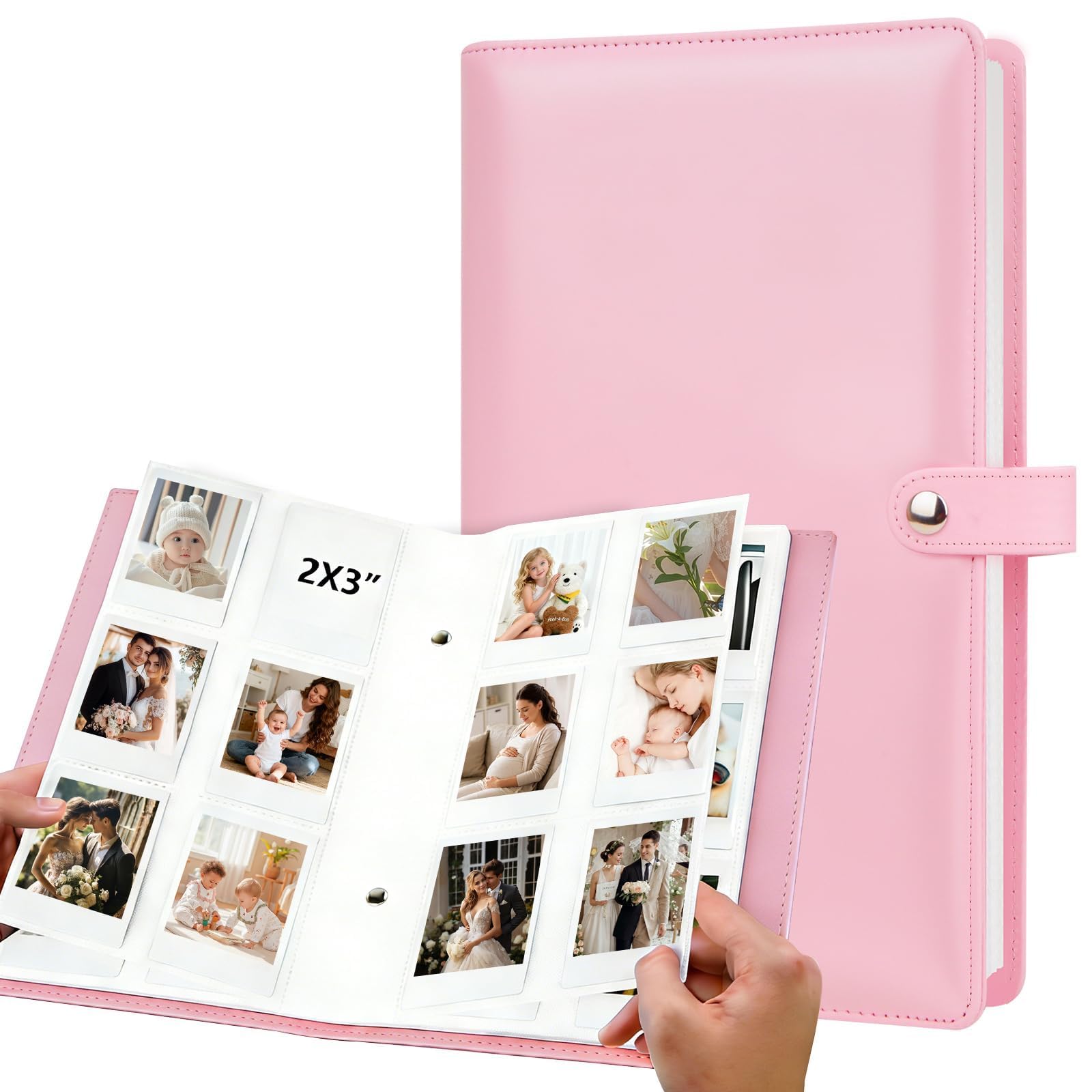 432 Pockets Photo Album for Fujifilm Instax Mini 11 90 70 9 8+ 8 LiPlay Instant Camera, Polaroid Snap SnapTouch PIC-300 Z2300 Instant Camera, Kodak Smile Printomatic Instant Print Camera (Pink)-image-47