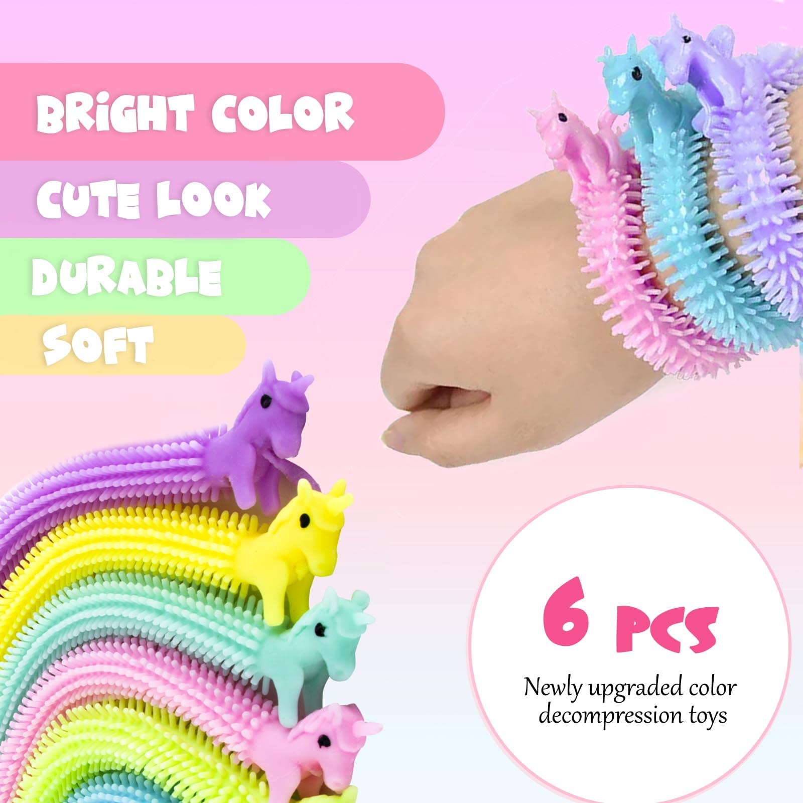 Set De 22 Juguetes Sensoriales De Silicona Para Aliviar El Estrés | Anillos Y Pulseras Texturizados Para TDAH, Ansiedad Y Autismo