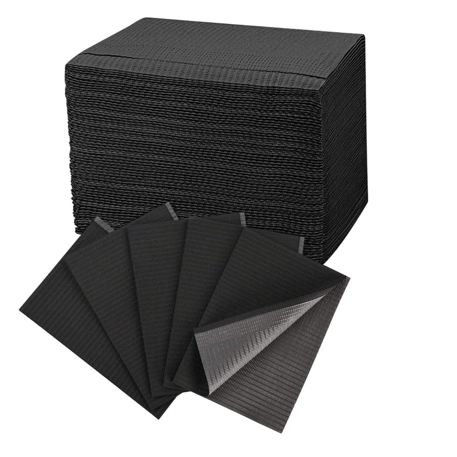 50 Pezzi Bavaglini Dentali,34cm*45cm Tovaglia Monouso per Tatuaggi,Bavaglini Per Tatuaggio,Bavaglini per Tatuaggio Usa e Getta,Adatto per tovaglioli per catering,cliniche,studi di tatuaggi,ecc.(Nero)