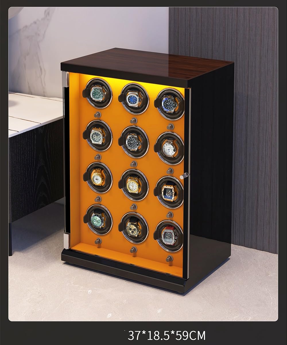 Amazon.co.jp: 高級ウォッチワインダーボックス 12本の自動巻き腕時計
