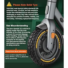 BANGTING 2PCS Upgrade 50/75-6.1 Scooter Off-road Solid Tires, 8.5x2 inches Tires Tubeless for Gotrax GXL V2/XR/APEX, 8 1/2 x2 Tire Replacement for Hiboy S2, Xiaomi 3 Lite/3/Pro 2/1s/M365