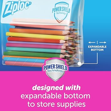 Ziploc Slider Storage Bag, Quart Value Pack, 42 Count (Pack of 3)