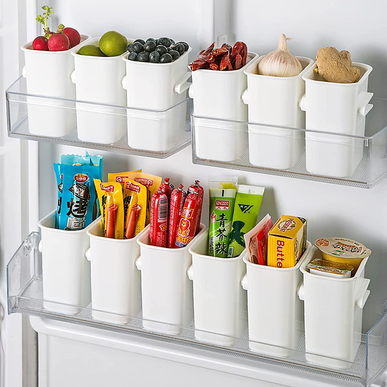 HOME CUBE 5 Pc Multi-Function Storage Box for Fridge, Multipurpose Container for Chopstickes,Utensils, Toothbrush, Stationary Holder, Toiletries Organizer Attachable &Detachable., ABS Plastic (B0B25PQR83) Amazon Price History, Amazon Price Tracker