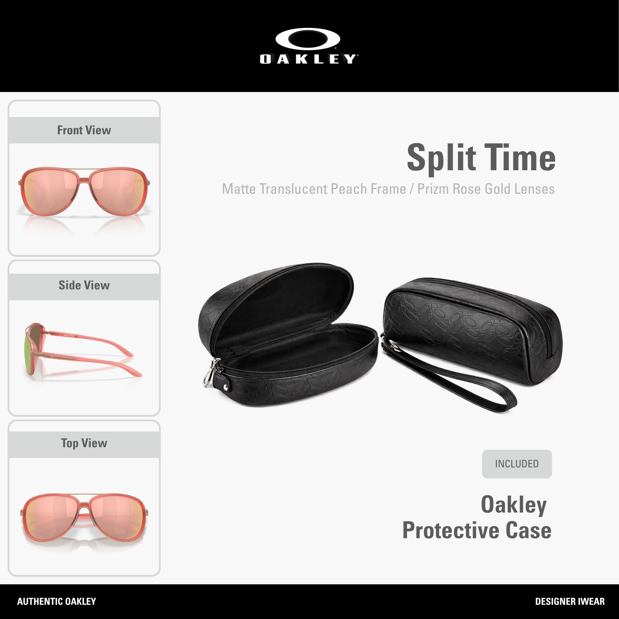 Oakley Damskie okulary przeciwsłoneczne Oo4129 Split Time Aviator