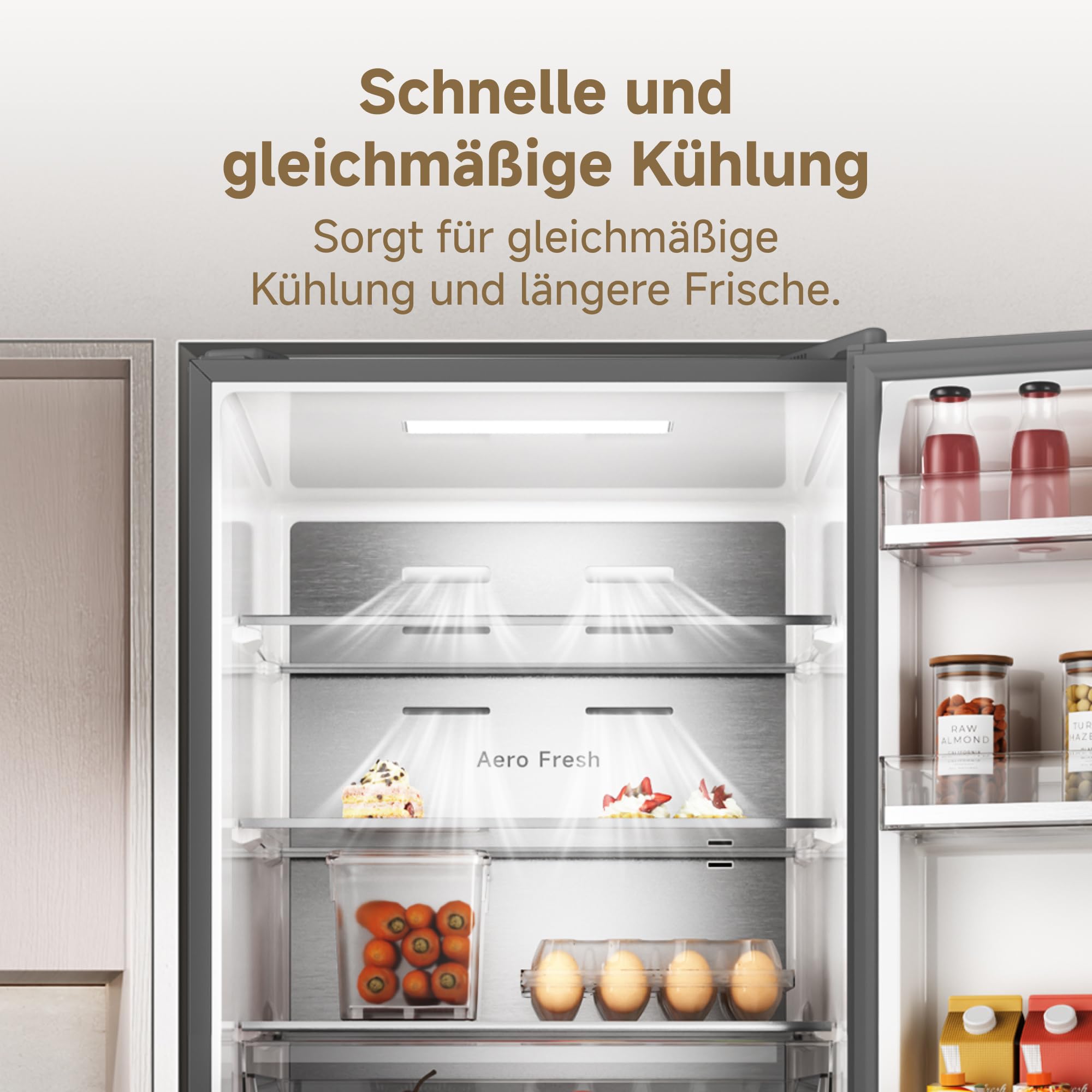 dreame Mega Pro 409 L Kühlschrank mit SpaceBoost Mega-Kapazität, schlankem Design, schneller und gleichmäßiger Kühlung, FreshFlex Multi-Modus-Zone, AeroFresh Reinhaltung und vereisungsfreier Funktion