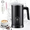 2026 4-in-1 Electric Milk Frother, Automatic Milk with Hot Froth, Heat Milk, Cold Froth & Hot Chocolate Modes and Large Capacity, Magnetic Foam Technology Coffee Frother for Latte & Cappuccino