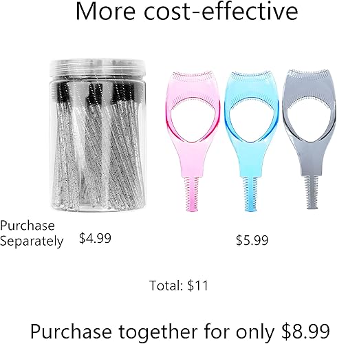 Miniatura 9 de Mascara Shield Guard YASNAI 3PCS Lash Guard - Aplicador de pestañas 3 en 1, herramienta aplicadora de rímel superior inferior