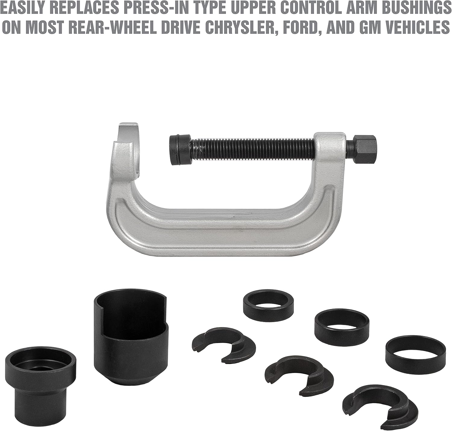 OEMTOOLS 27206 Upper Control Arm Bush Set, Bushing Removal Tool Kit, Remove or Install Control Arm Bushings Without Removing or Damaging Vehicle Control Arms