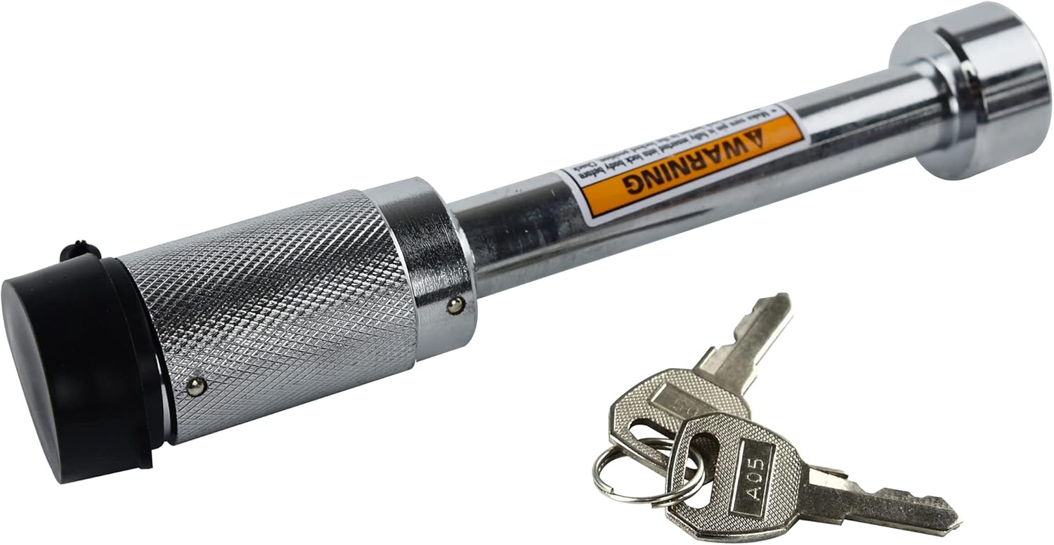 Trailer Hitch 864011L Tri Ball Mount with Hook, Tactical Tow Hook, Fits 2 inch Hitch Receiver, Secure with Self-Lock Latch, Matt Black, 5/8 Inch Hitch Lock Included… - Image 6