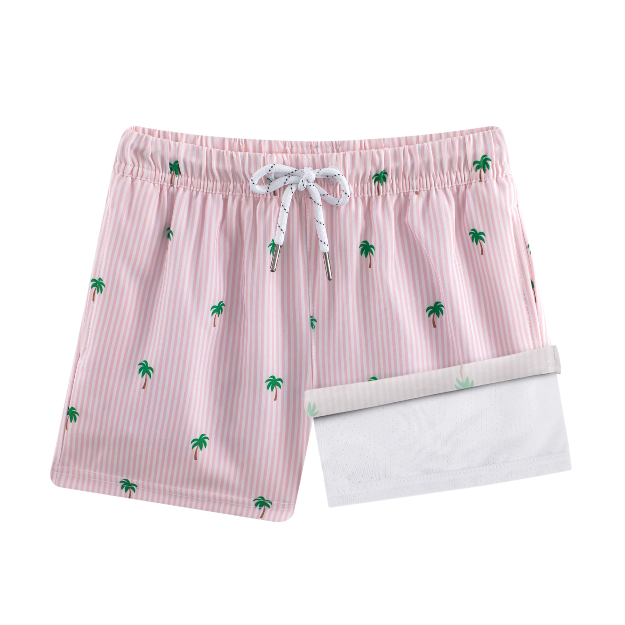 BRISIRA Boys Swim Trunks Bathing Suit Compression Boxer Brief Liner Swim Shorts Swimsuit Anti-Chafe Toddler Kids Youth Teen
