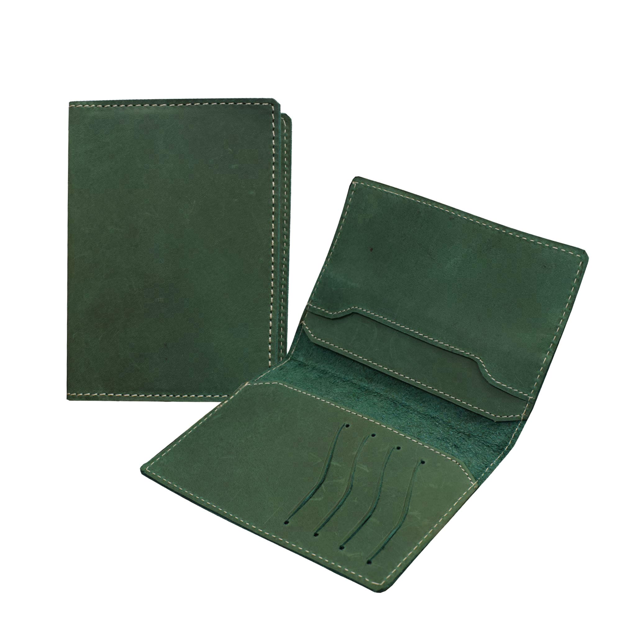 abys Genuine Leather Passport Wallet for Men and Women(Green_P132ABGR2)-picture-29