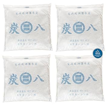 タイムセール9/19お値下　炭八  室内用12L  5個セット① あすつく対応 出雲屋 炭八 室内用 12L×8個入り 半永久的な調湿力