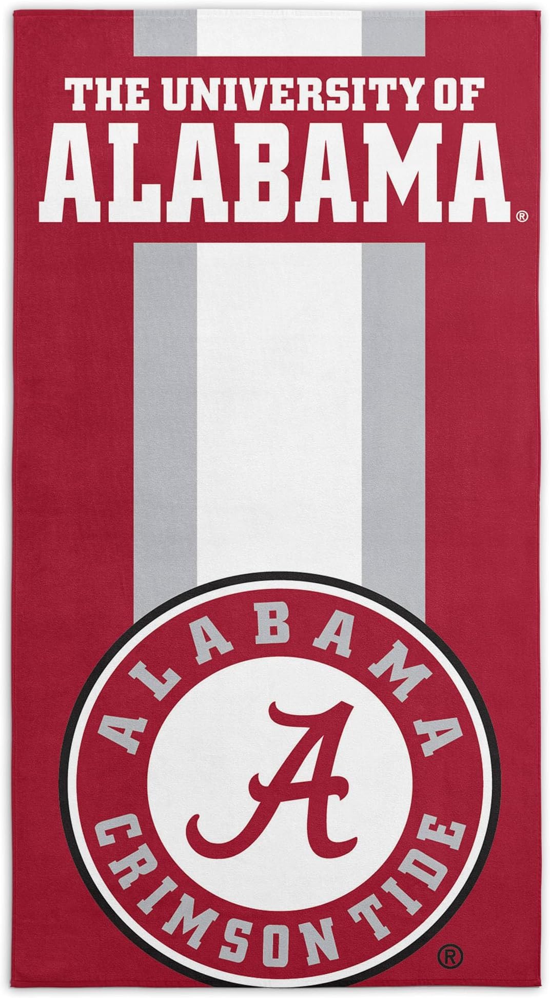 Northwest NCAA Alabama Crimson Tide Unisex-Adult Beach Towel, 30" x 60", Zone Read (Pack of 6)