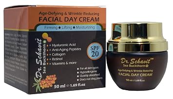 Sea Buckthorn+ Age-Defying & Wrinkle Reducing Day Cream - Collagen Retinol Anti Wrinkle Face Cream SPF 20 - Wrinkle Repair Day Cream Moisturizer Protects and Hydrates Skin 1.7 oz