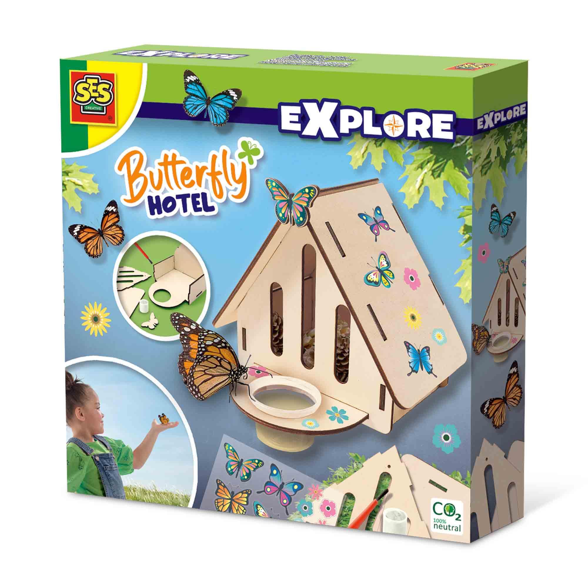 SES Creative - Explore Butterfly Hotel - Educational Nature Craft Kit
