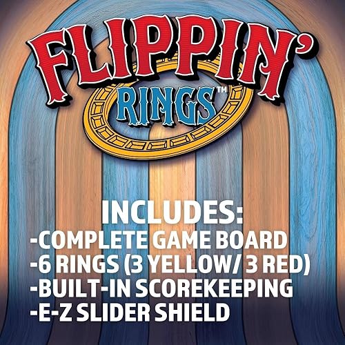 Miniatura 6 de Flippin Rings  Juego de lanzamiento de anillos para adultos y niños  Juego de cueva de hombre estilo carnaval  Juego de pared XL  Es un buen momento