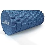 The Original Body Roller - High Density Foam Roller Massager for Deep Tissue Massage of The Back and Leg Muscles - Self Myofascial Release of Painful Trigger Point Muscle Adhesions - 13 Blue