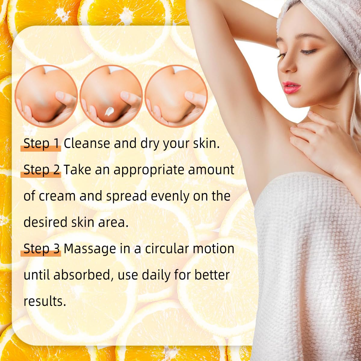 Underarm Cream for Knees & Elbows, Daily Moisturizing Care, Lightweight Non-Greasy Formula, Fast-Absorbing Body Cream - Image 2