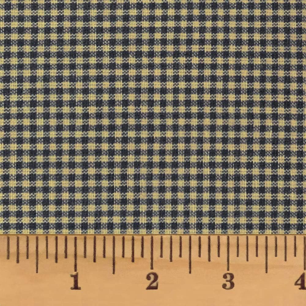 Heritage Navy Blue 2 Cotton Homespun Plaid Fabric by JCS - Sold by The Yard