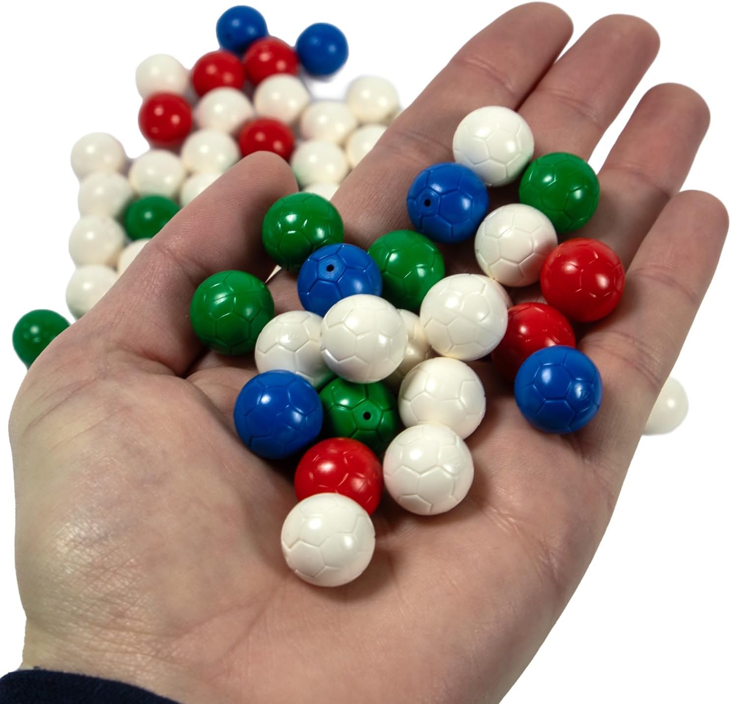 Brick Loot Soccer Balls for Great Ball Contraption Machine – 100% LEGO-Compatible GBC Balls – 100-Pack in White, Red, Blue, Green – Ideal for GBC Modules, STEM Projects, and Creative Builds