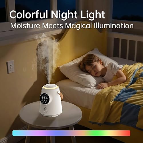 Miniatura 5 de YOGIN Humidificadores de bebé para dormitorio, habitación grande, llenado superior 2.5L, humidificadores ultrasónicos de niebla fría para guardería