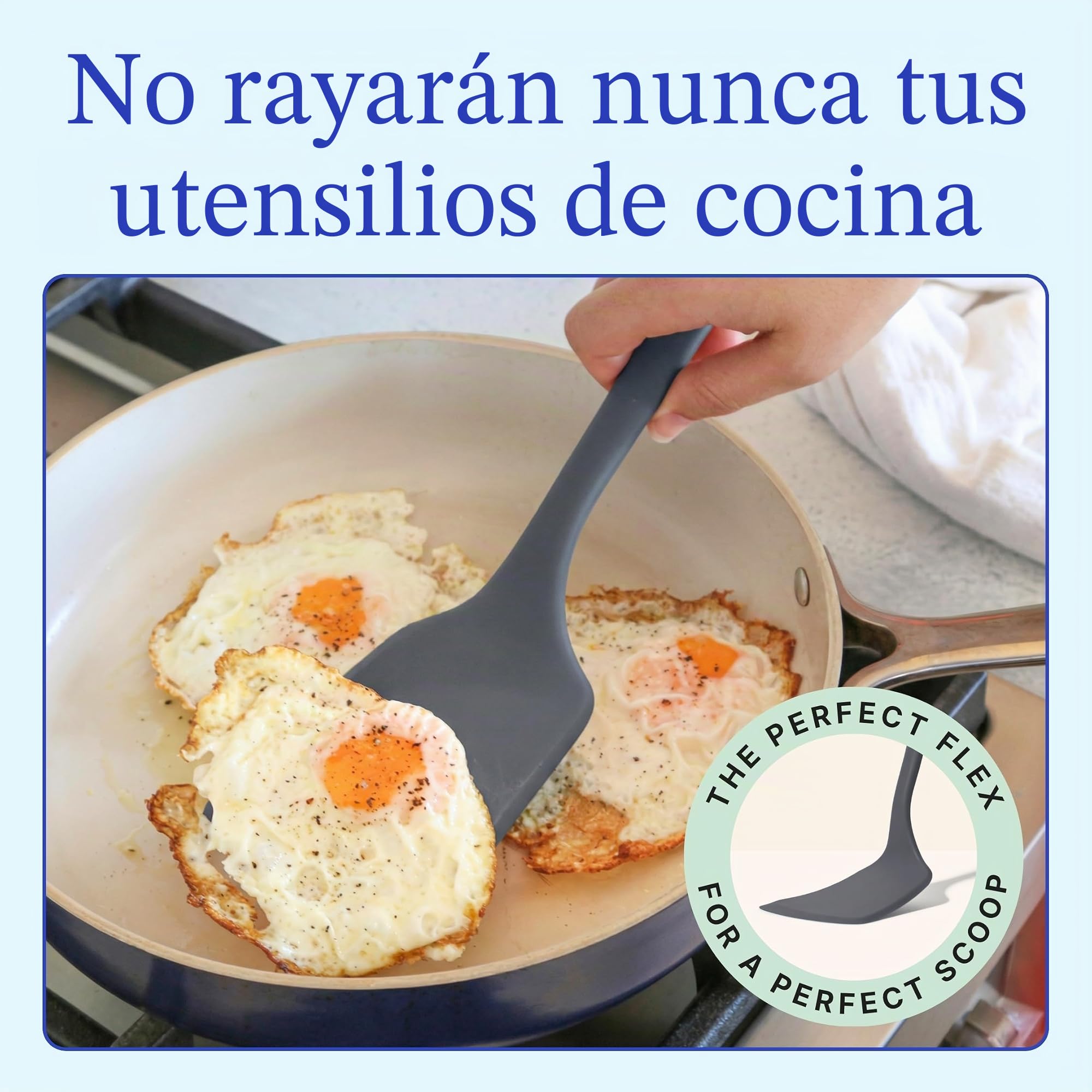 GIR Juego de utensilios de cocina de silicona de 5 piezas, utensilios de cocina no tóxicos para cocinar y hornear, resistentes al calor, grado alimenticio, espátula de goma apta para lavavajillas