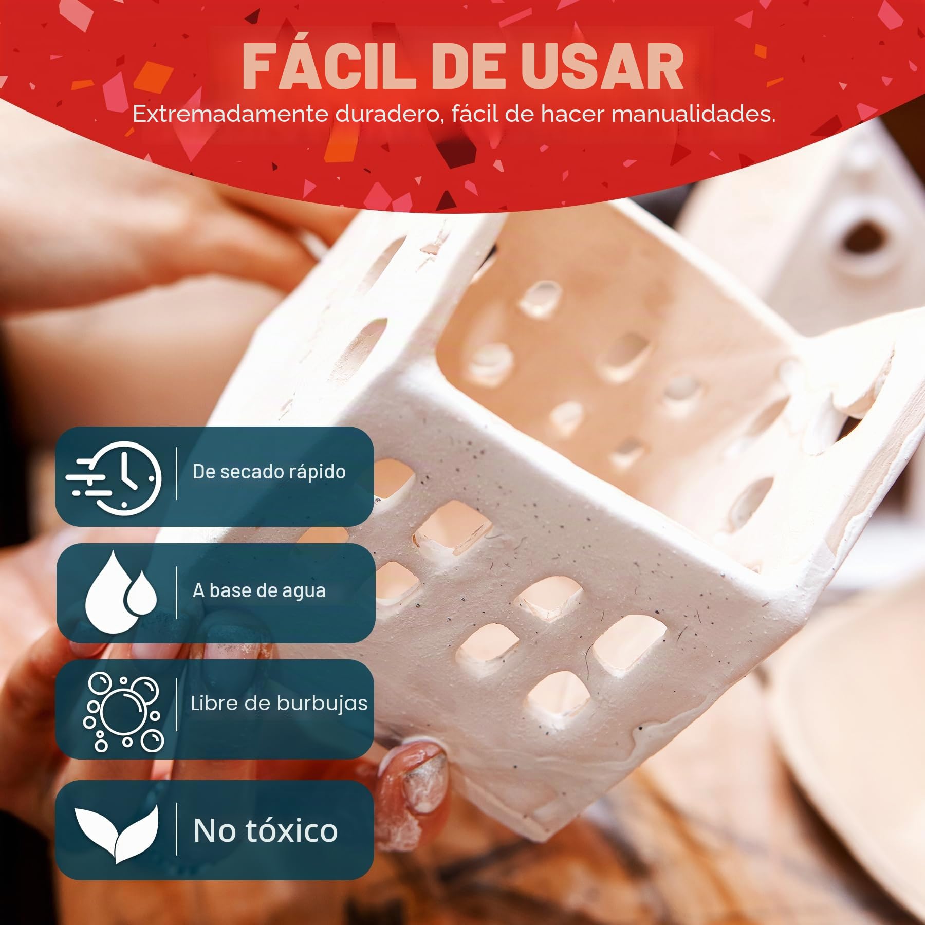 Polvo de Fundición de Resina para Principiantes 4.5kg, a Base de Agua y Curado Rápido, Desmoldado de 20 a 30 Minutos, Polvo de Yeso Activado con Agua para Manualidades, Arte y Decoración del Hogar DIY